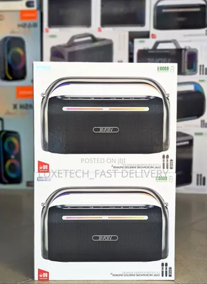 Vidvie Outdoor Portable Karaoke 2 Mics Wireless Speaker 80w