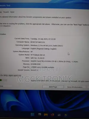 Laptop HP ProBook 640 G5 8GB Intel Core I7 HDD+SSD 256GB