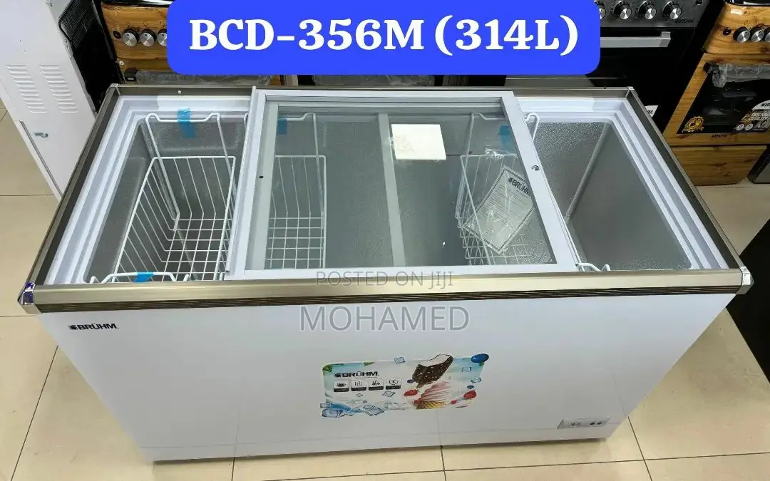 Bruhm Showcase Freezer/Friza 314L Model (Bcd-356m)