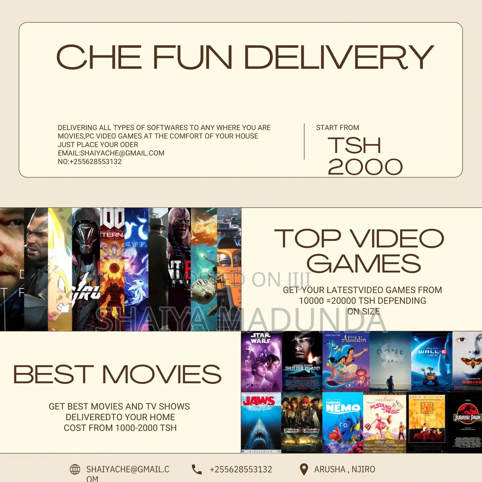 People,Movie And Games Delivery