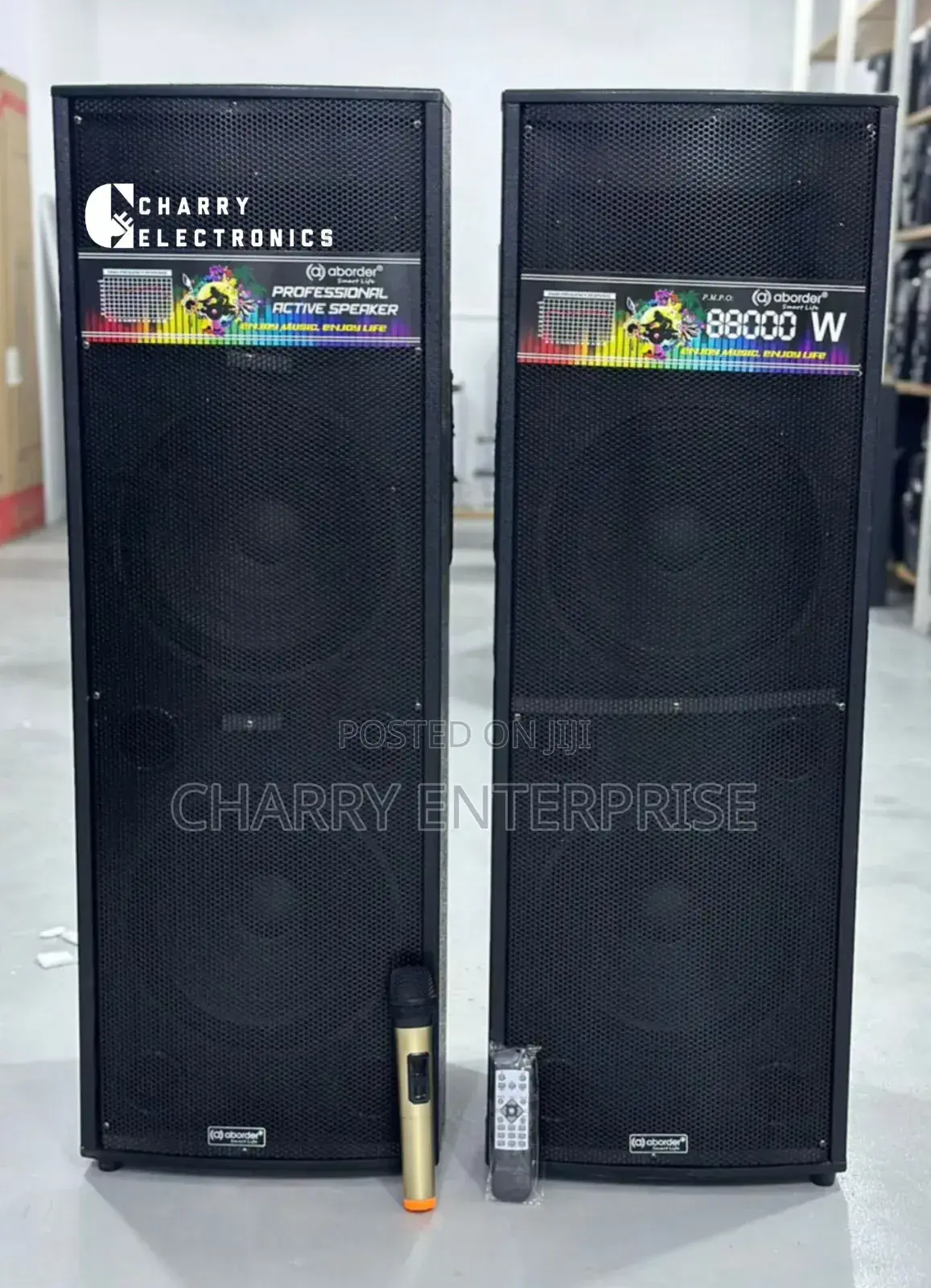 Aborder Professional Active Speaker With Mic 88000w
