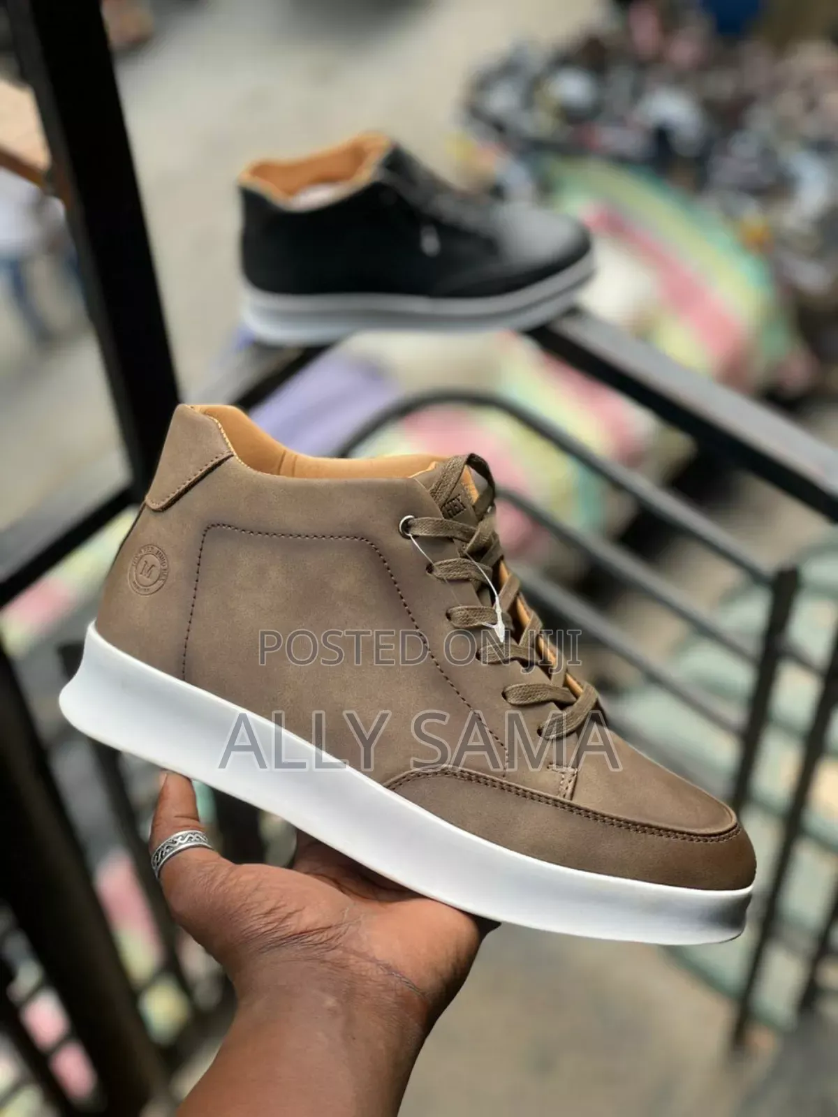 Mens Boots Brown Quality MING