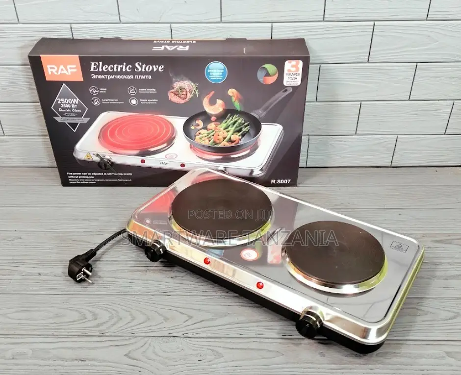 RAF R.8007 Portable Electric Two-compartment Table Top Stove