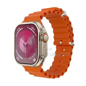 Porodo Blue Supremo Smart Watch With Orange Strap