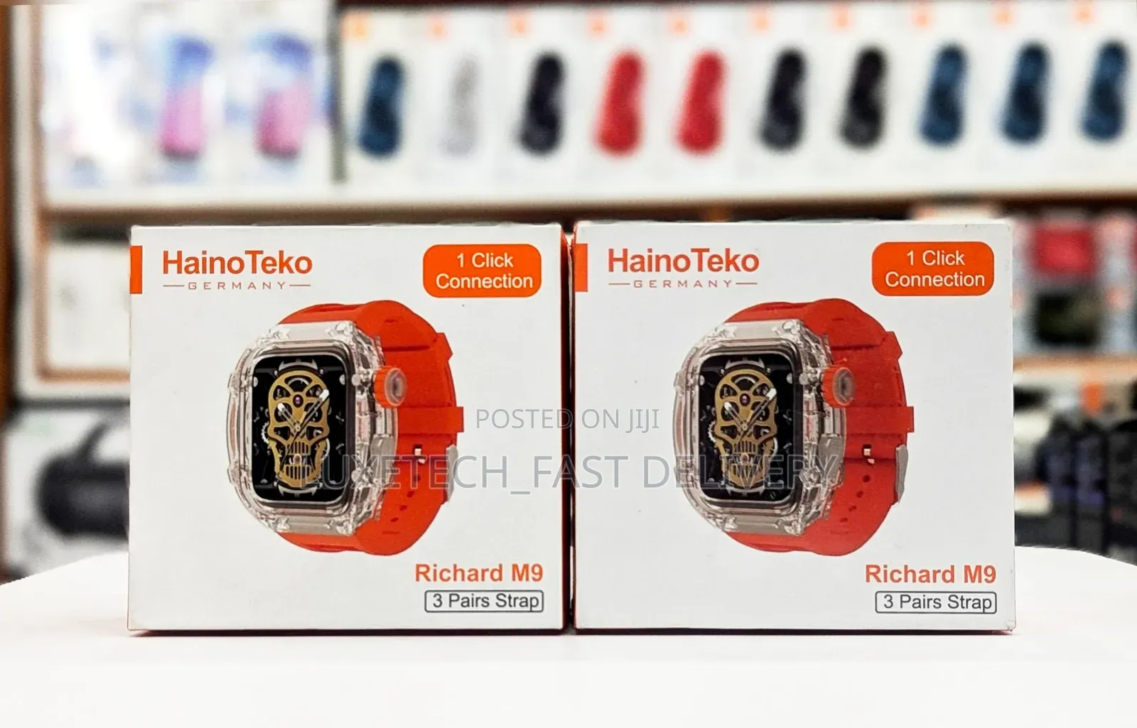 Haino Teko Germany Richard M9 Smart Watch With 3 Pair Straps