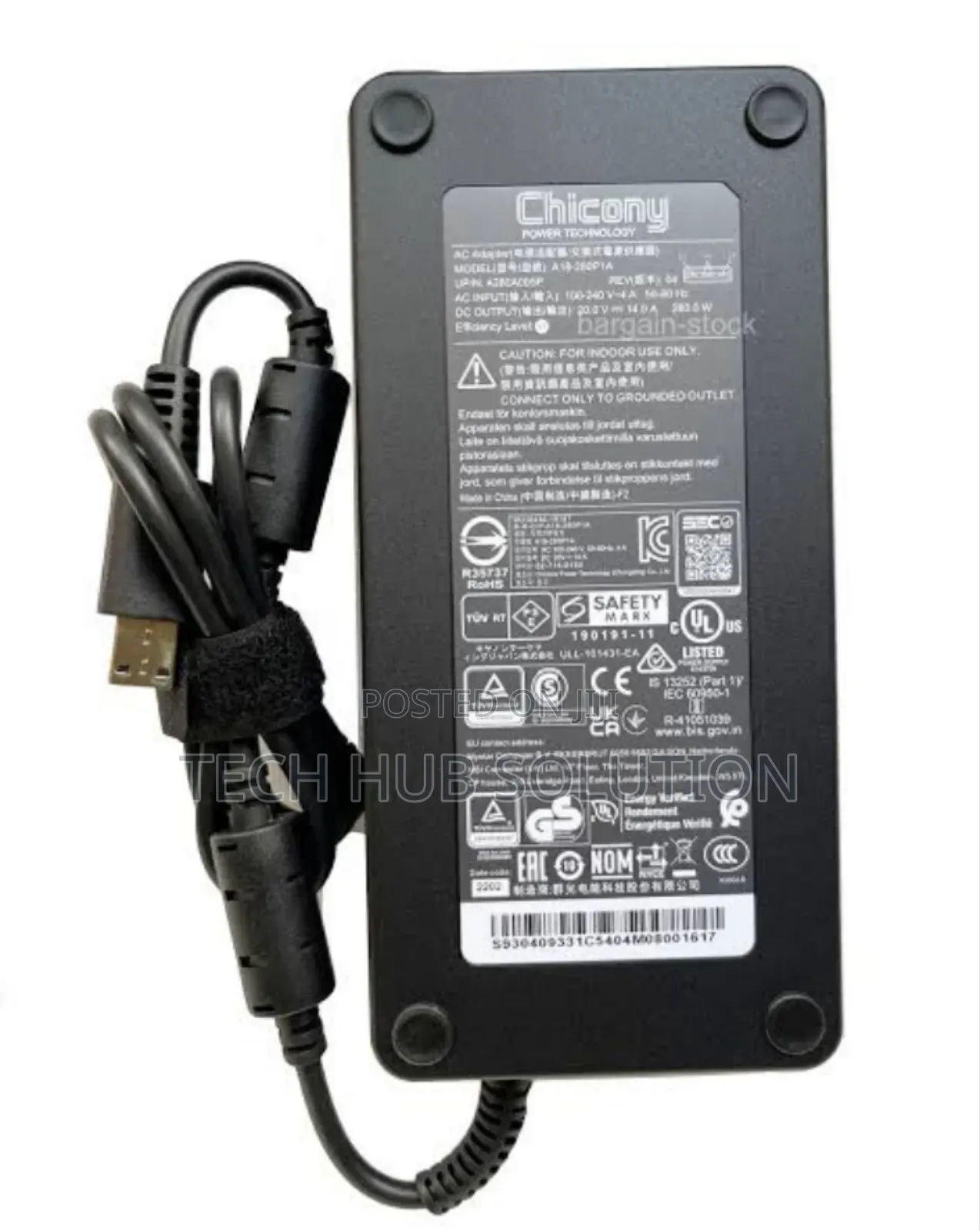 AC Adapter MSI 20V12A 240W Flat Tip Gaming Laptop Adapter