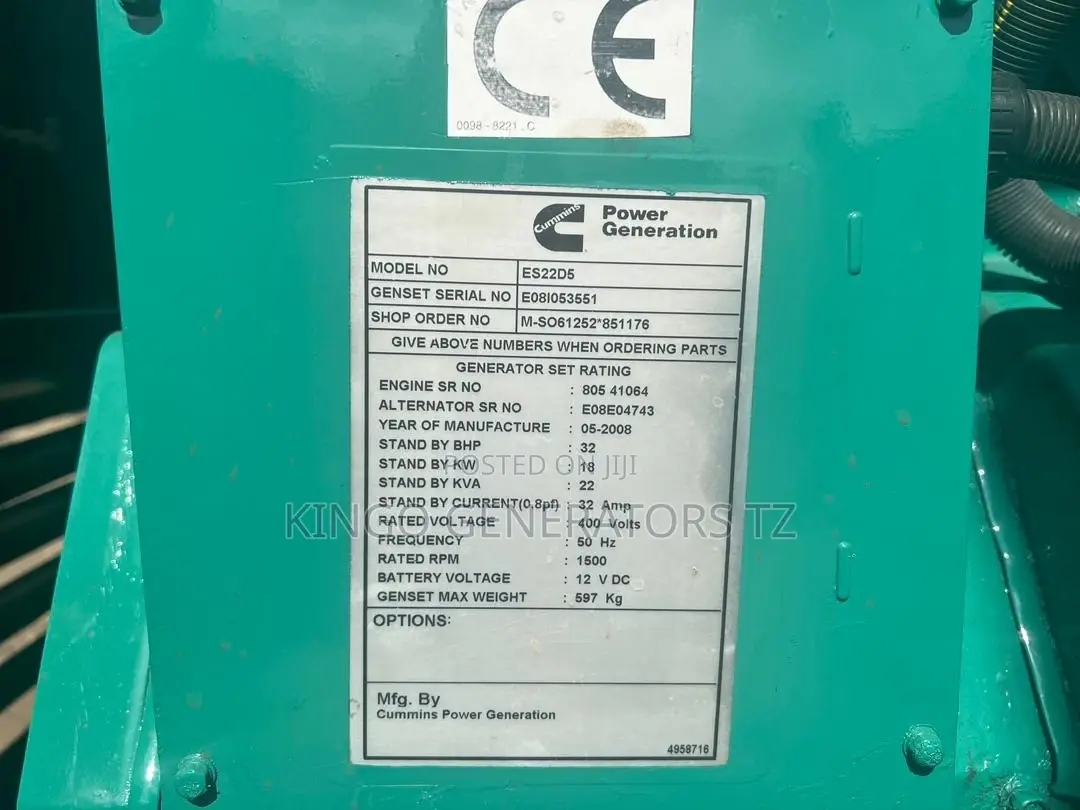 Generator Cummins 22kva