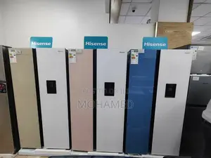 Hisense Fridge/Friji H670sdp KHAKHI Pink White 508L