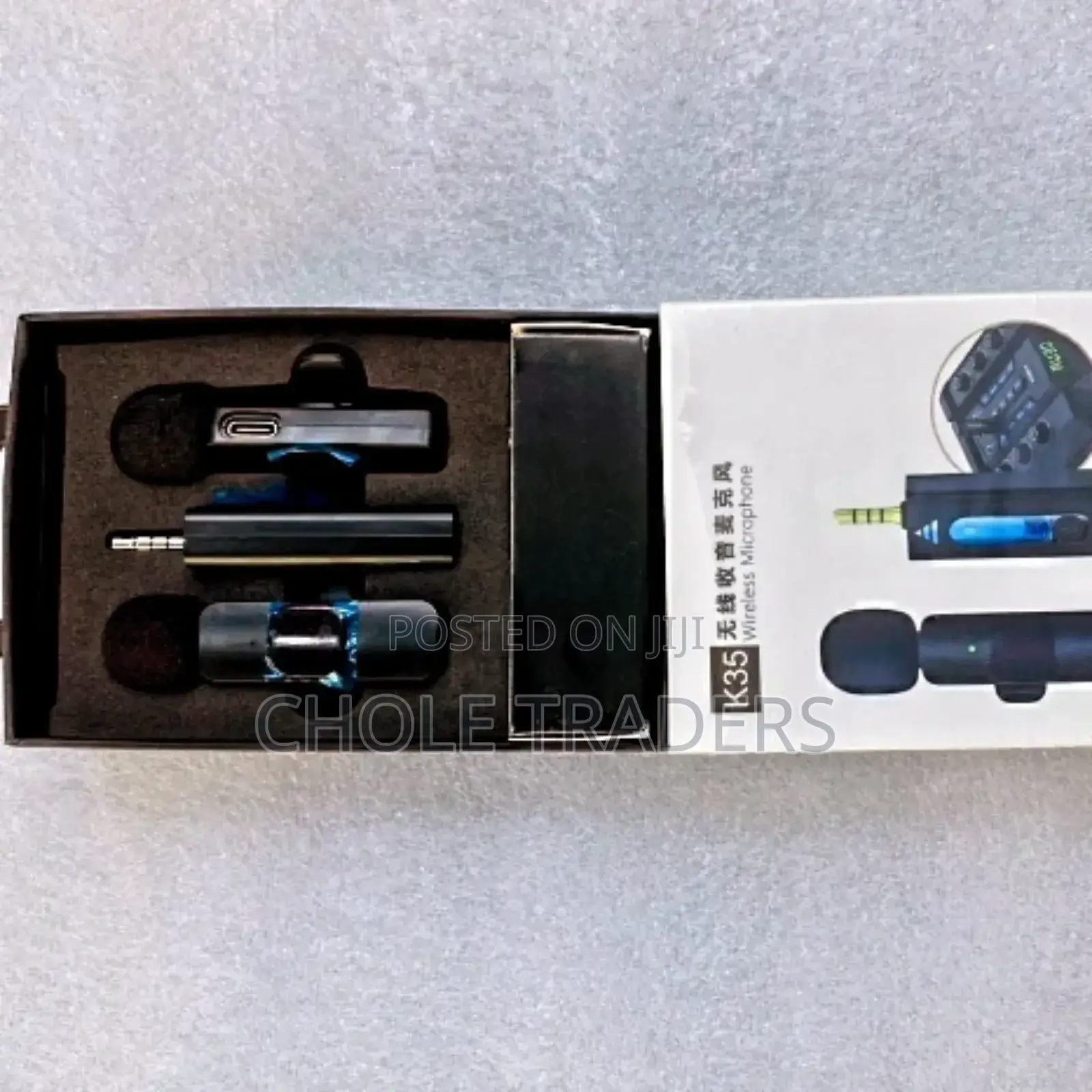 K-35 Wireless Dual Microphone With 1pin (Audio / Aux Pin)