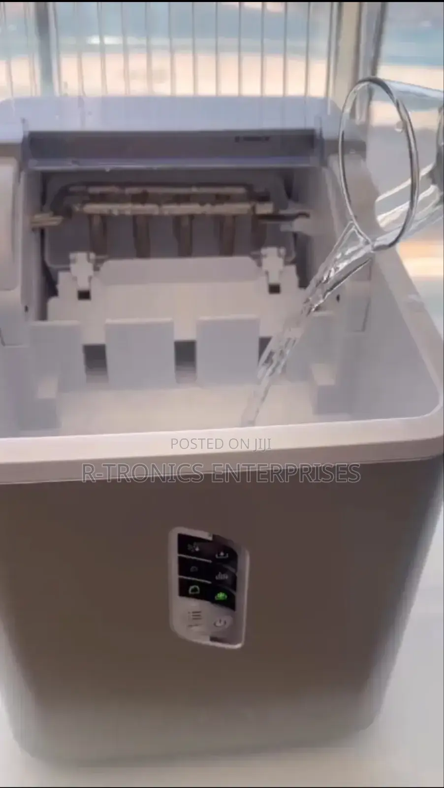 Automatic Ice Maker Two Size Cube With LED Control Panel