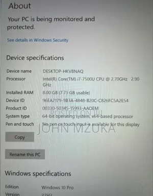 Laptop Dell XPS 13 9360 8GB Intel Core I7 SSD 256GB