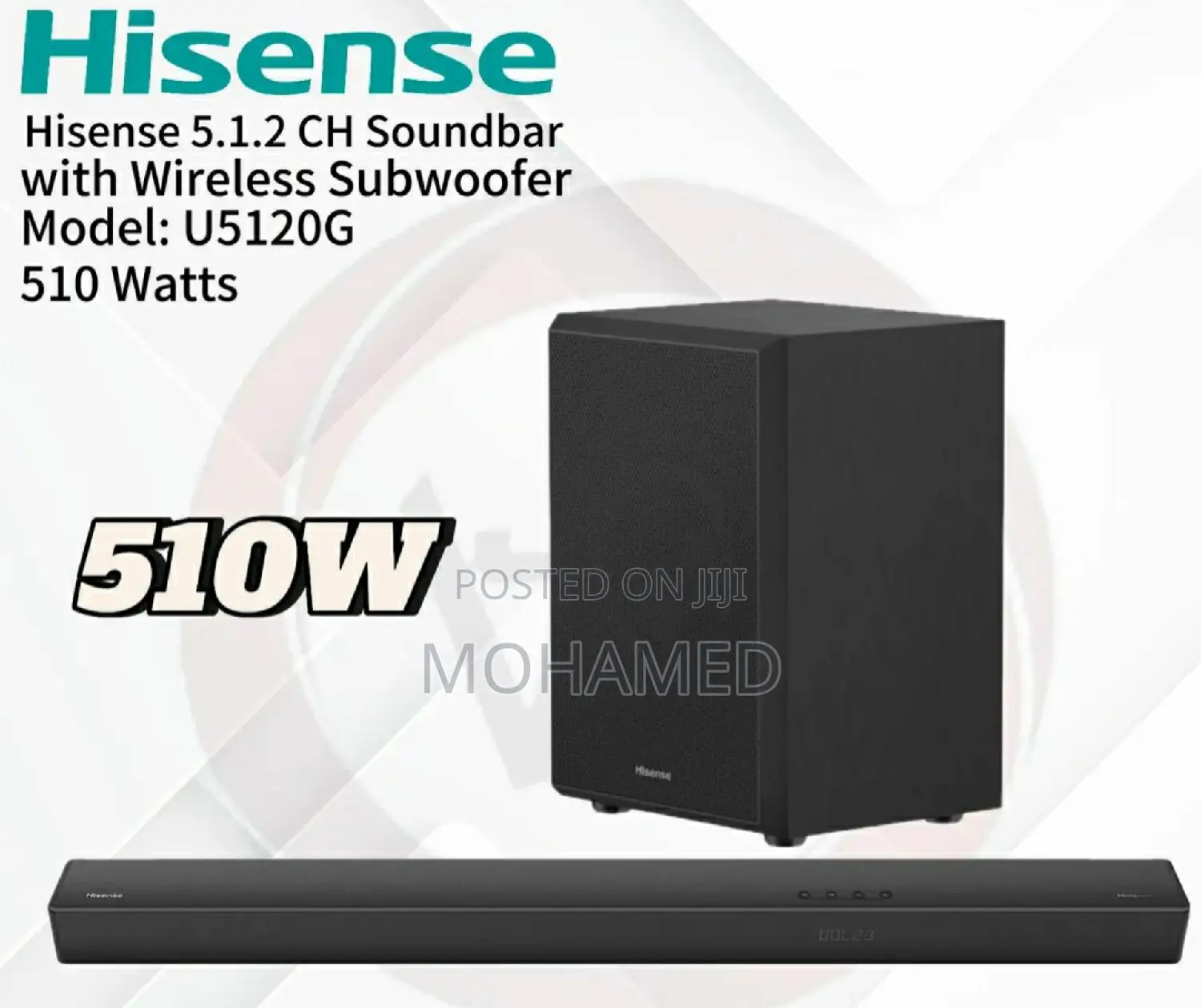 Hisense Sound Bar 510W Model U5120G