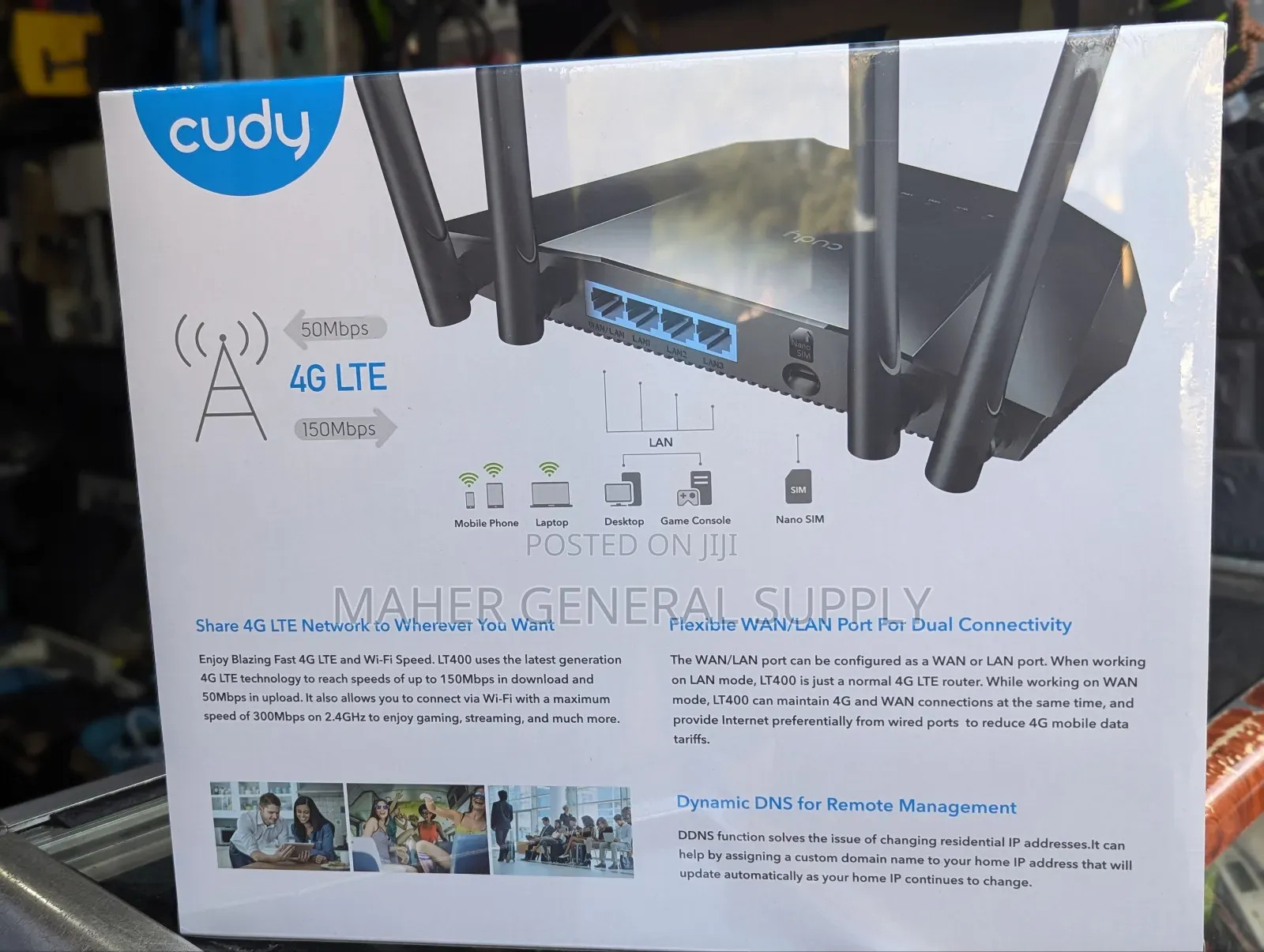 4G LTE N300 Wi-Fi Router