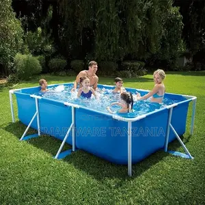 Intex Metal Frame Rectangular Pool Large, 3m X 2m X 75cm