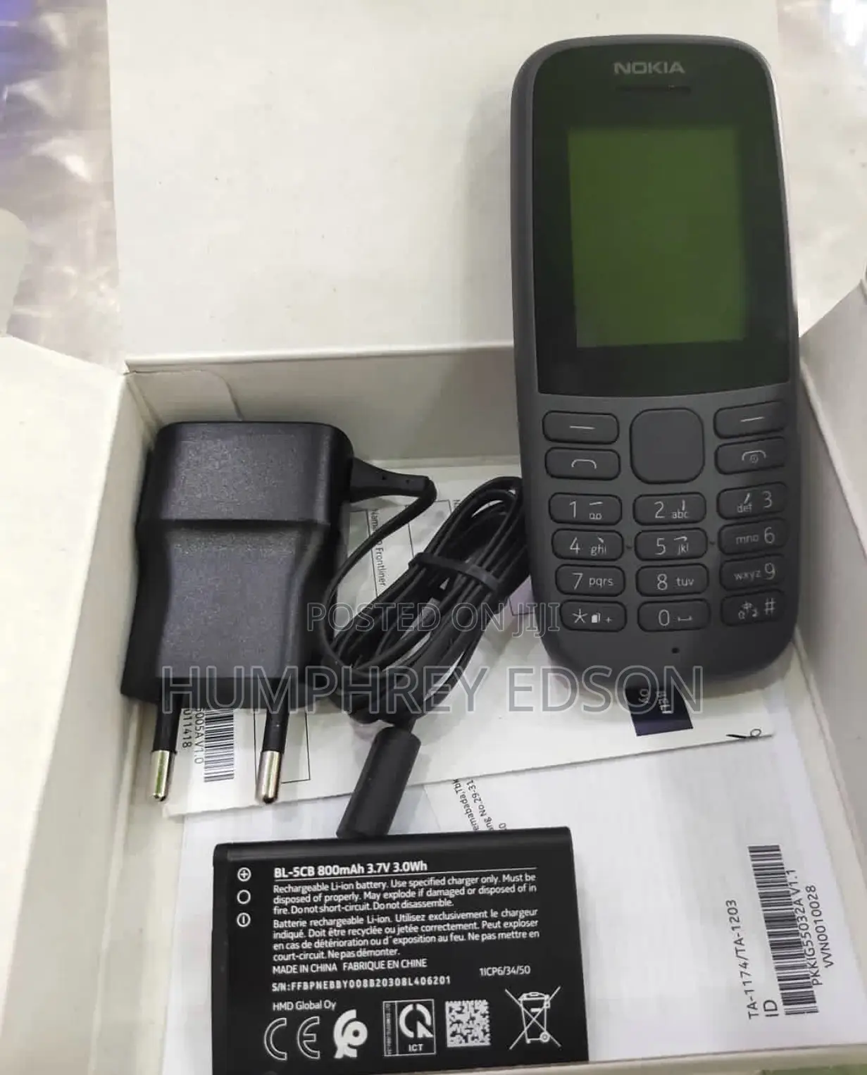New Nokia 105 Black
