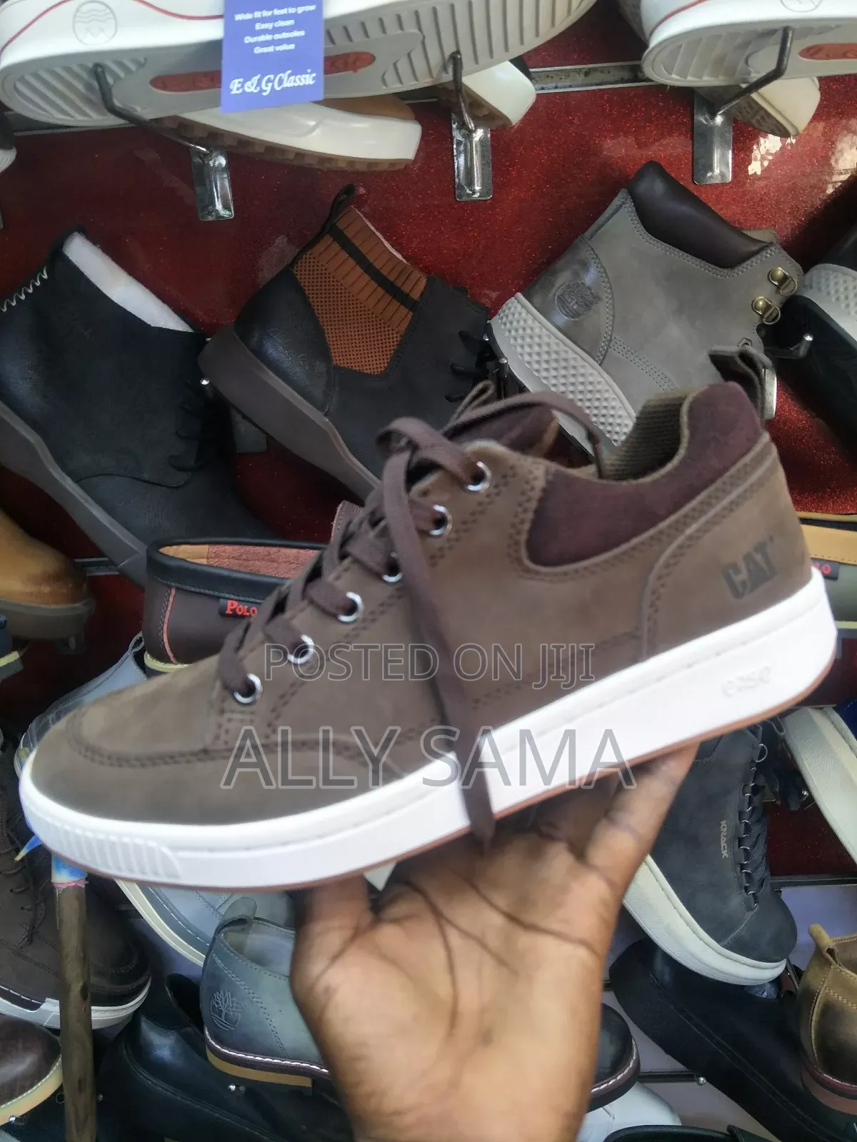 Mens Shoes Caterpillar Material Leather