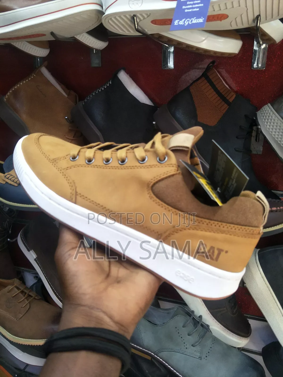 Mens Shoes Caterpillar Material Leather