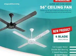 Dolphin Ceilling Fan/Feni Five Blades 56" Size