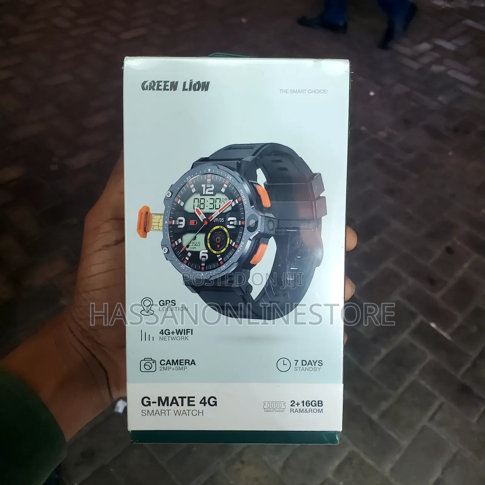 Green Lion G-Mate 4G Smart Watch - Black