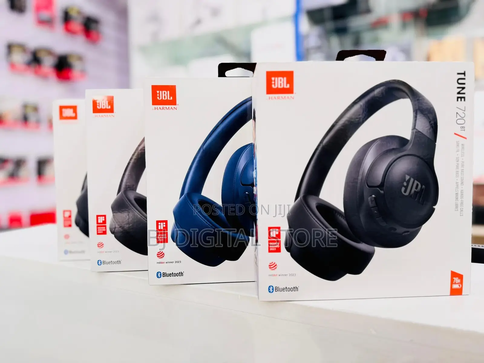 JBL Tune 720BT Over-Ear Wireless Headphones (Black)