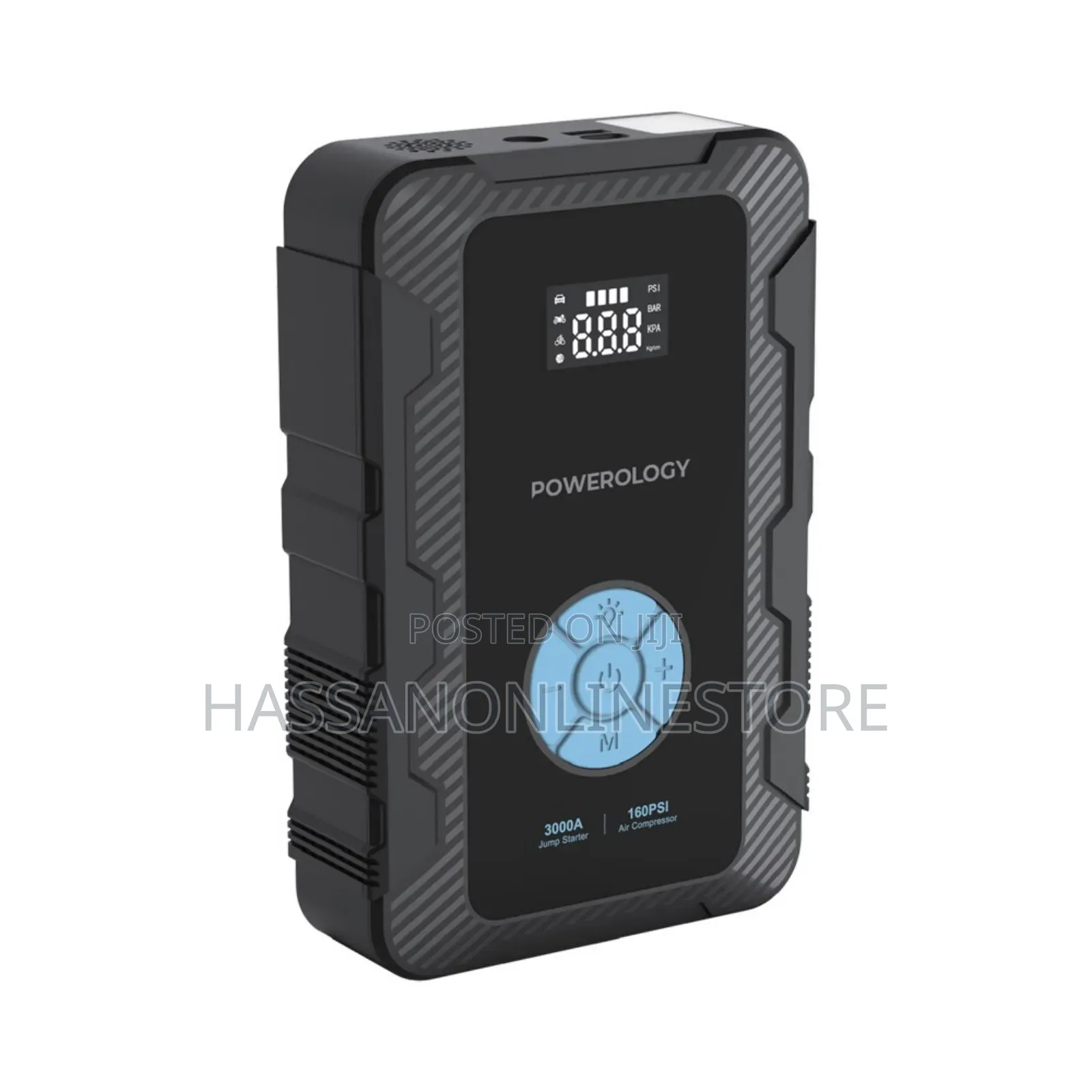 Powerology Jumpstart Airpump 45W 3000A Max Current 20000mah