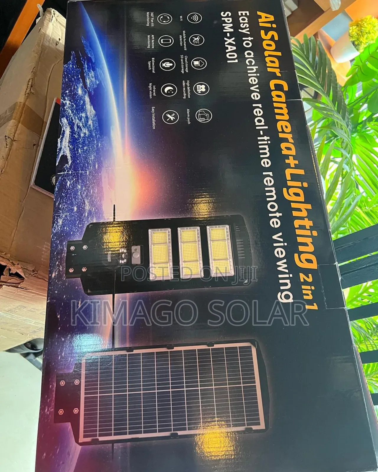Solar Camera + Lighting 450w