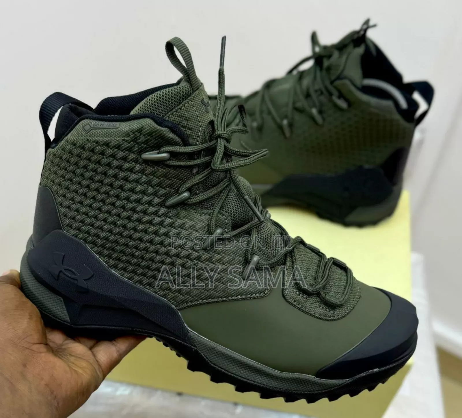 Mens Boots Under Armour Green Original
