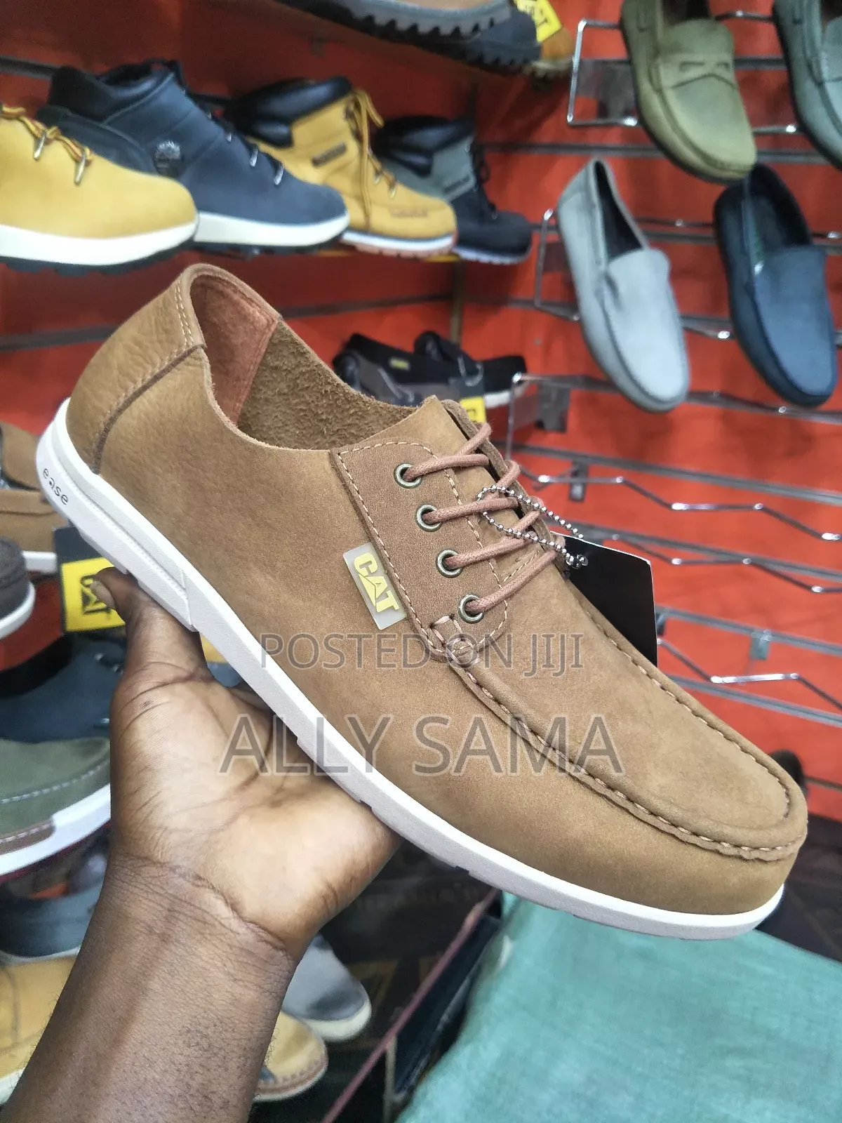 Mens Boots Caterpillar Material Leather