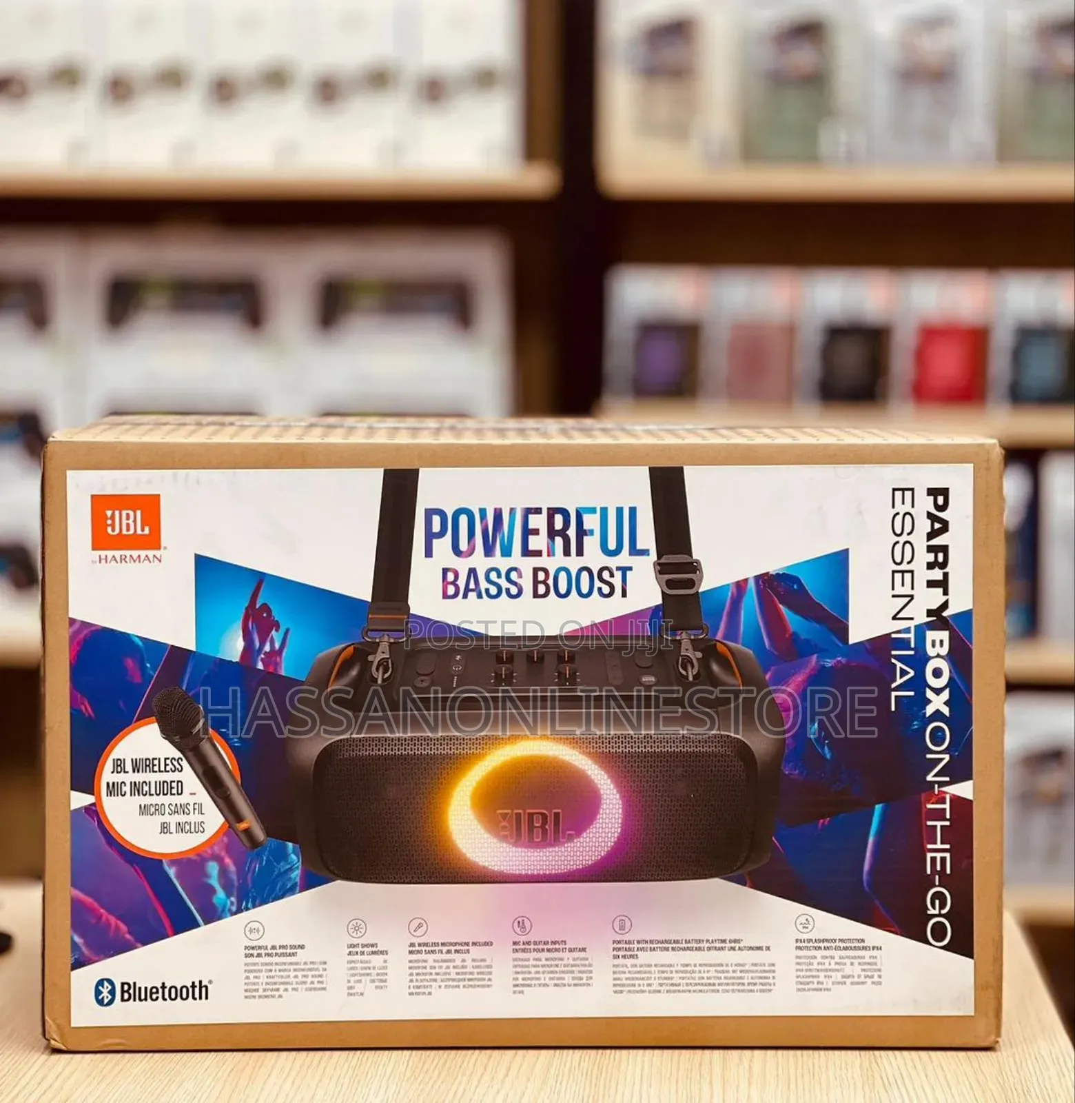 JBL Partybox Onthego Essential Wireless Speaker With One Mic