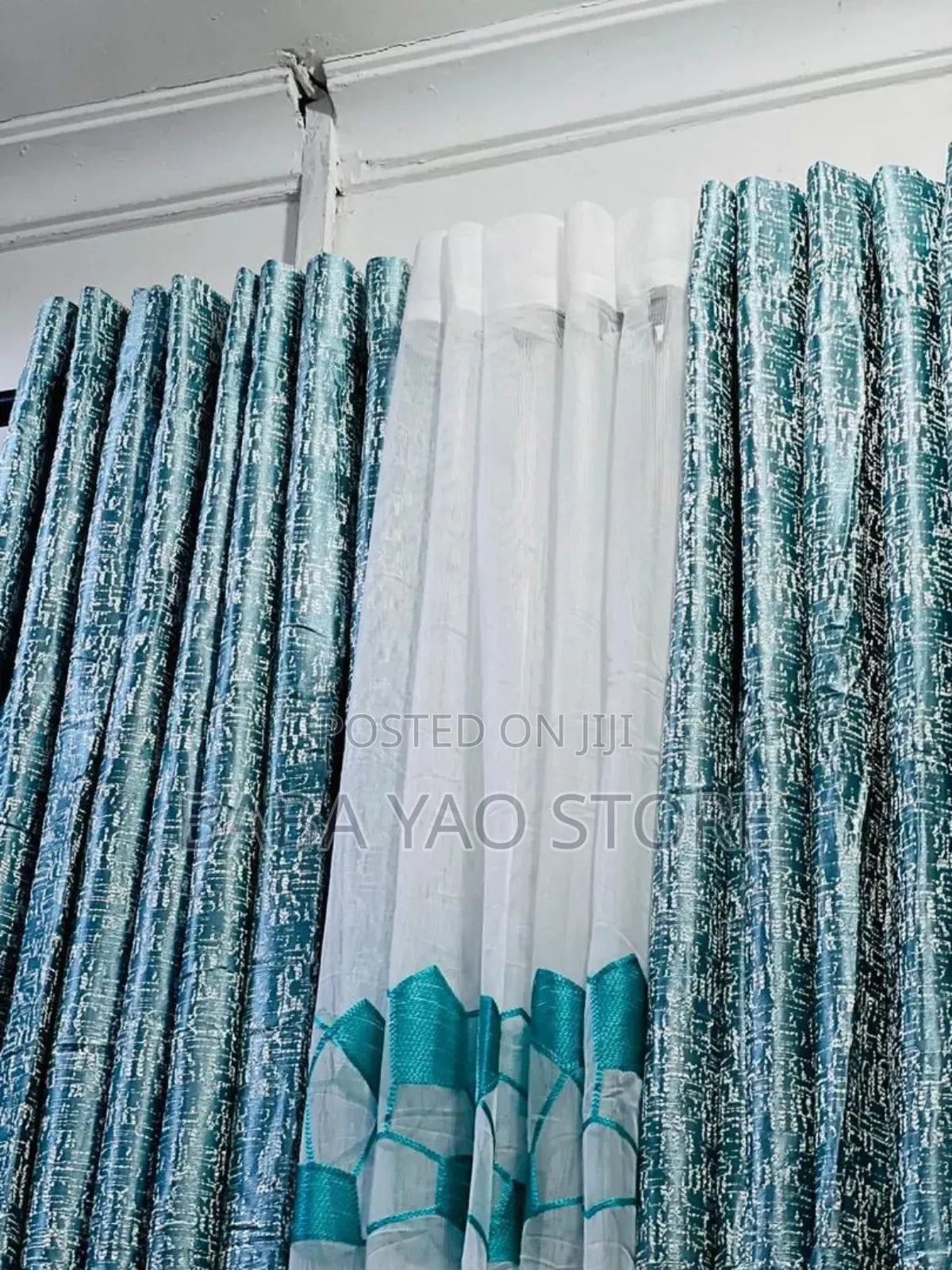 High Quality Two Curtains With One Less 1.5 Metres Long Long