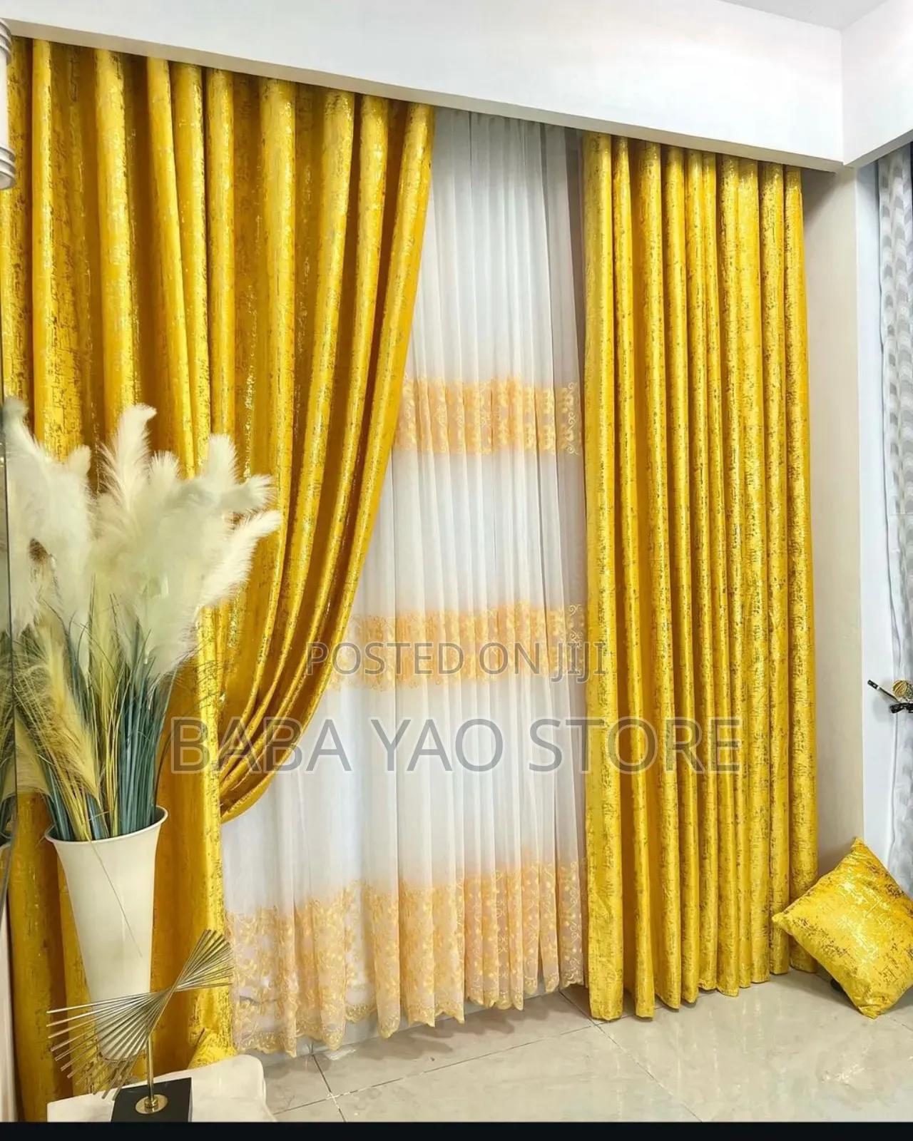 High Quality Two Curtains With One Less 1.5 Metres Long Long