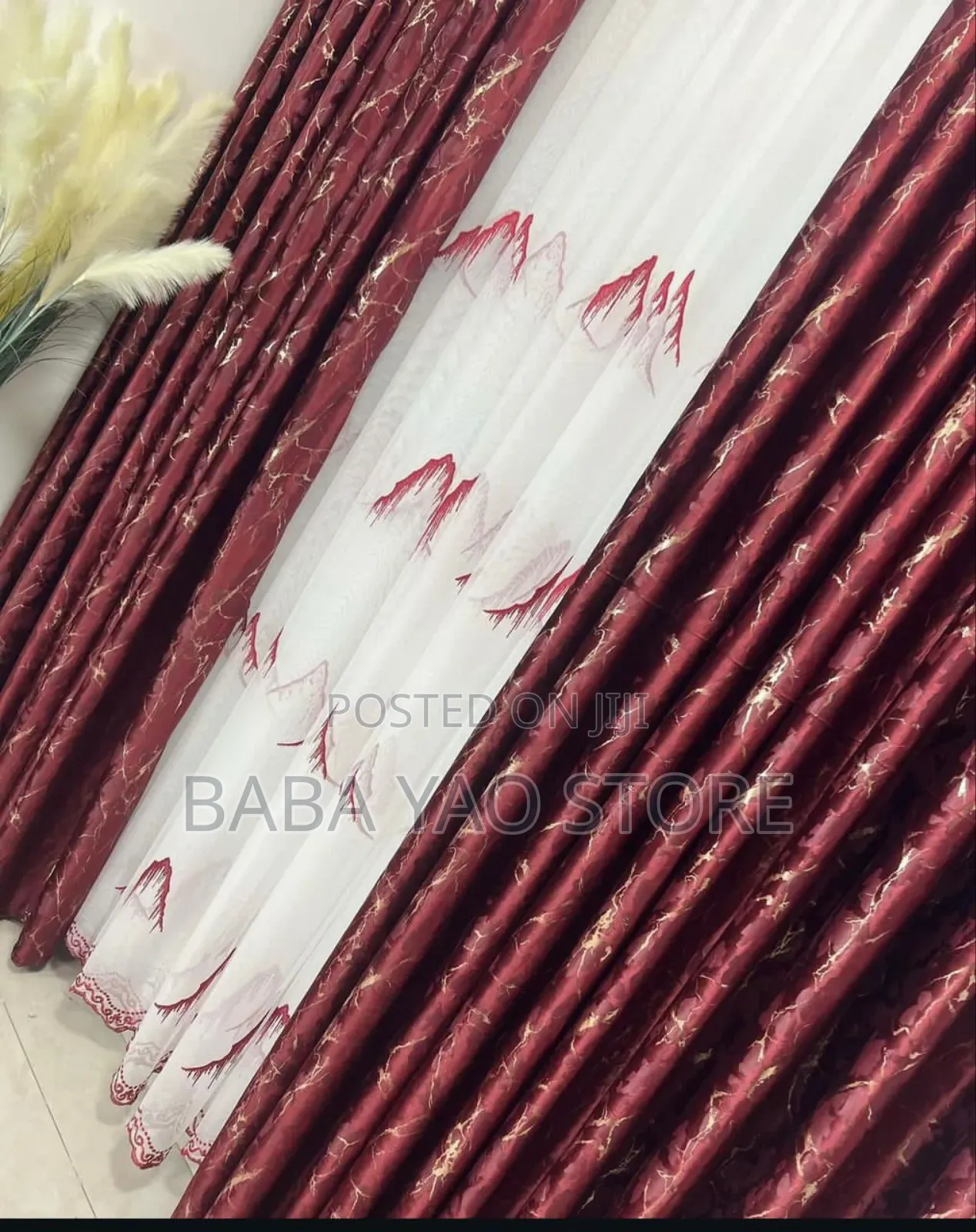 High Quality Two Curtains With One Less 1.5 Metres Long Long
