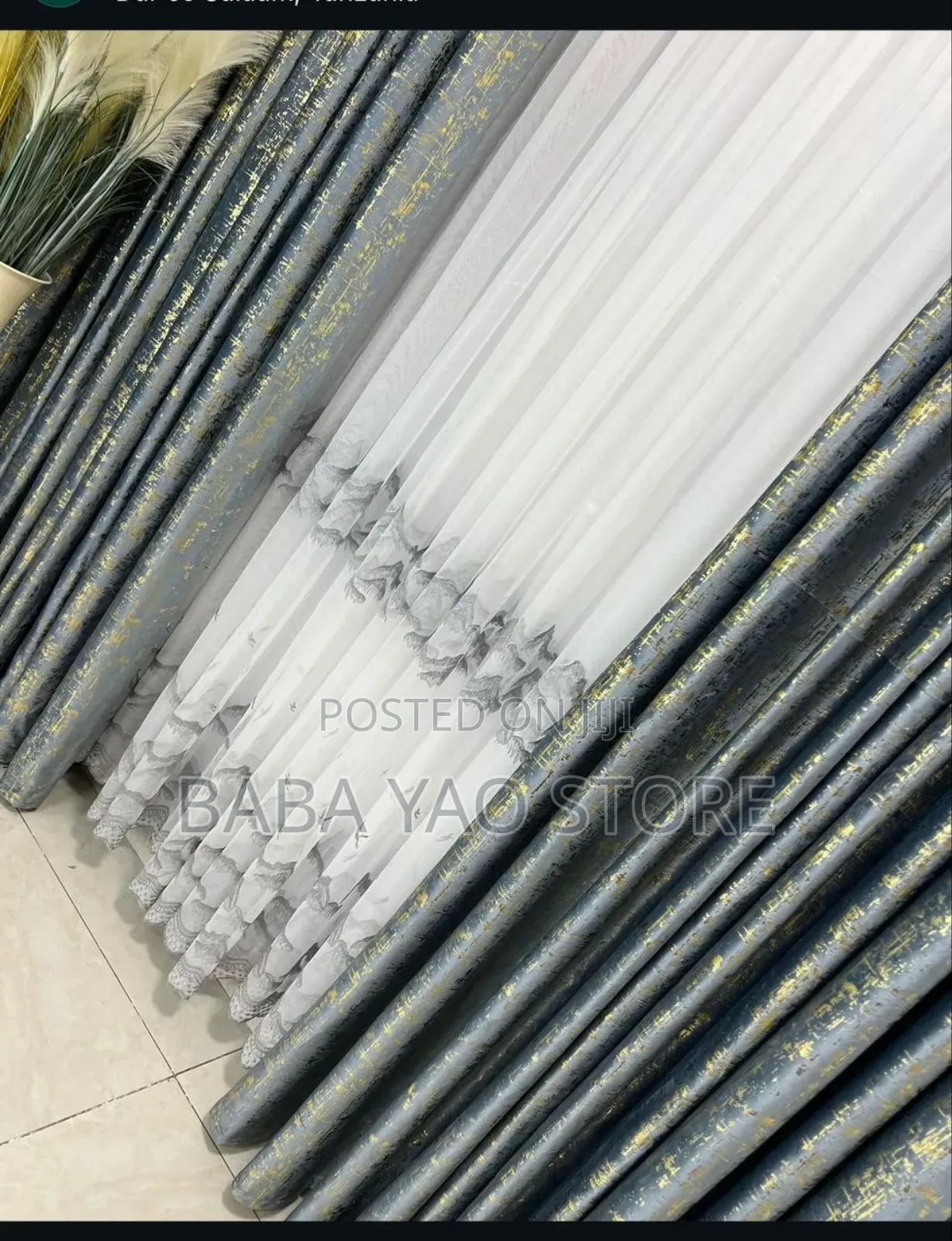 High Quality Two Curtains With One Less 1.5 Metres Long Long