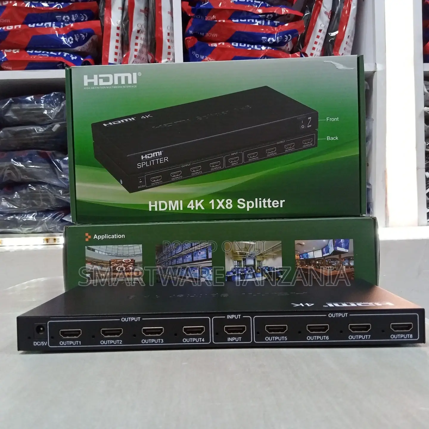 1X8 HDMI 2.0 Splitter Adapter For Laptop, Gaming Console