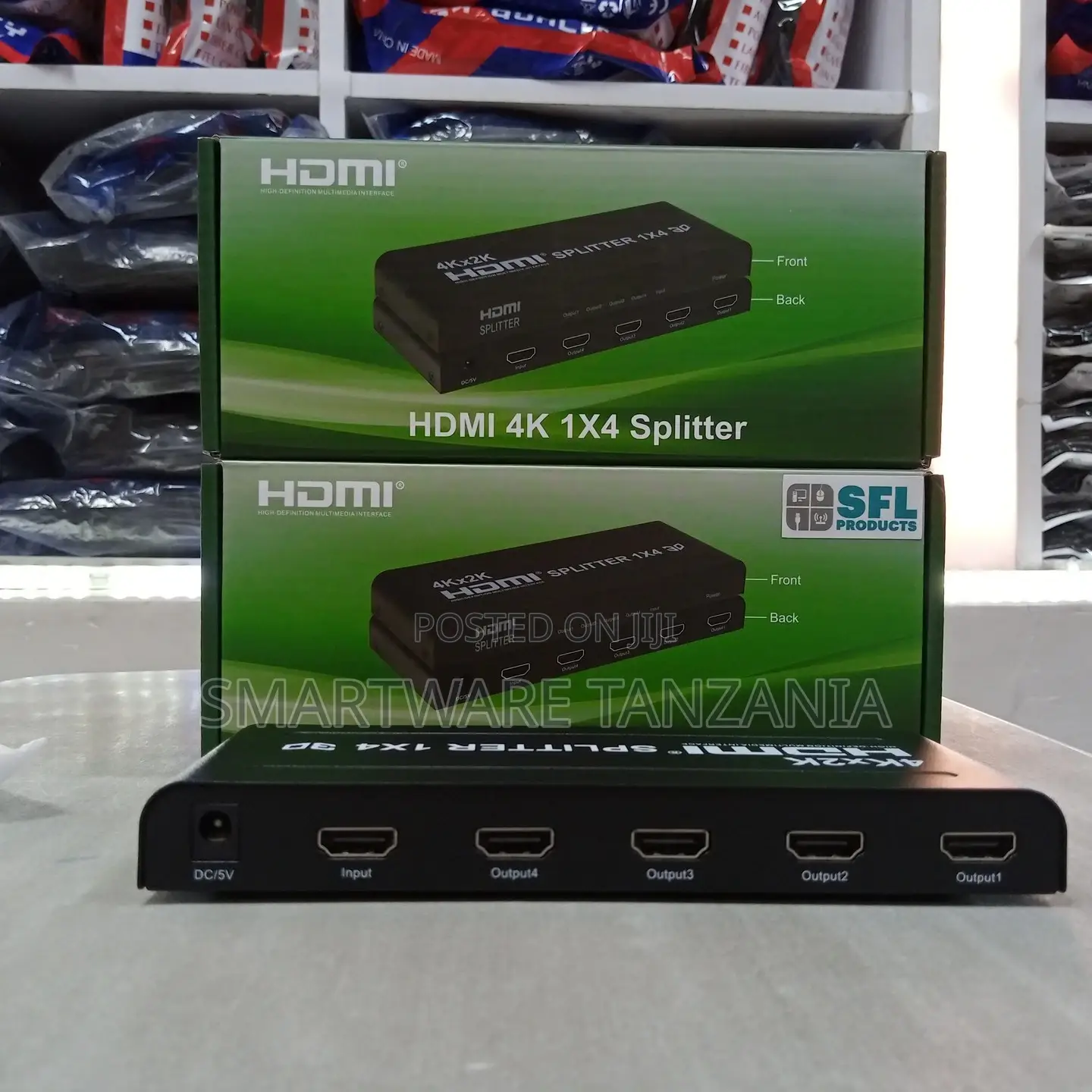 1 X 4 Splitter Converter 1 In 4 Out Splitter Amplifier