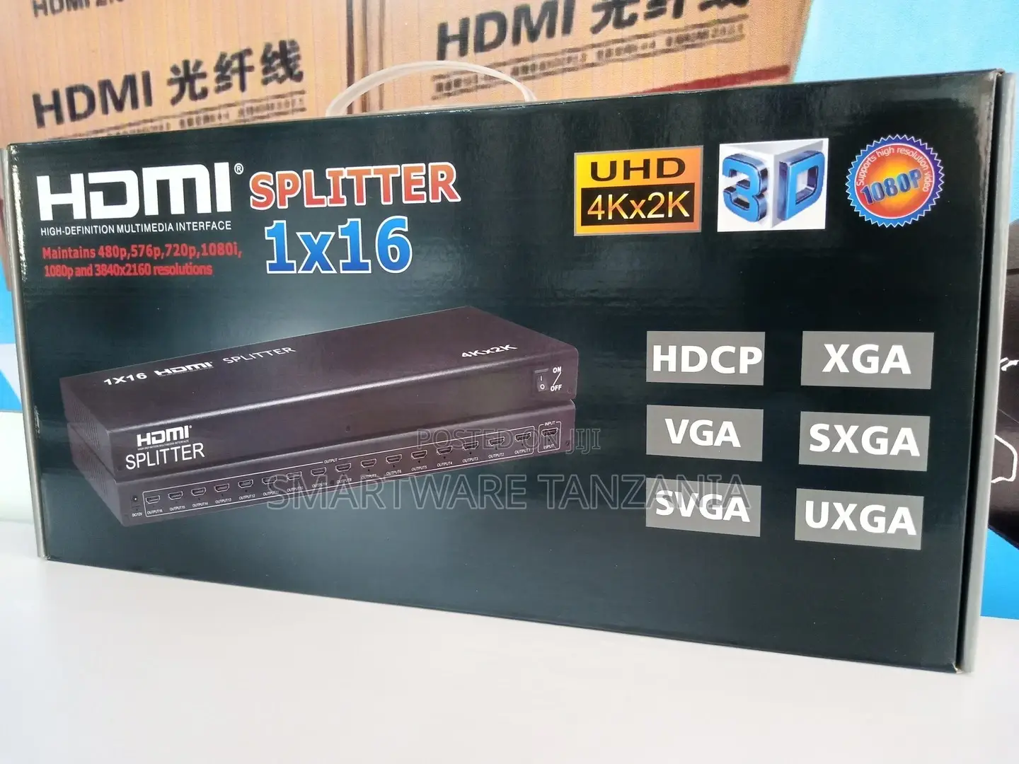 16 Ports 1x16 Full HD 1 In 16 Out HDMI Splitter