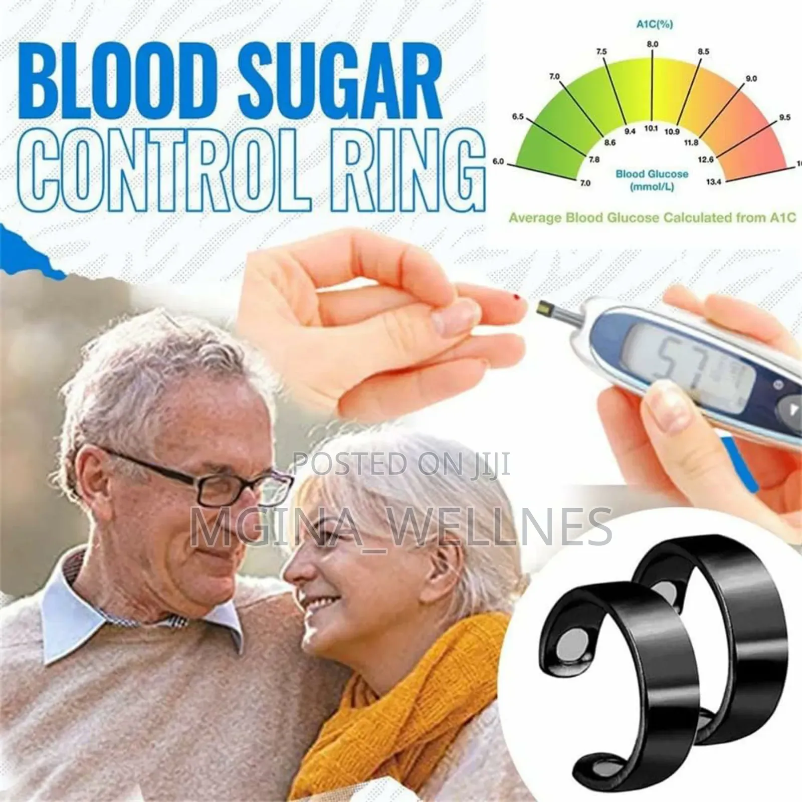 BLOOD SUGAR CONTROL RING (Pete Ya Kupunguza Kisukari)