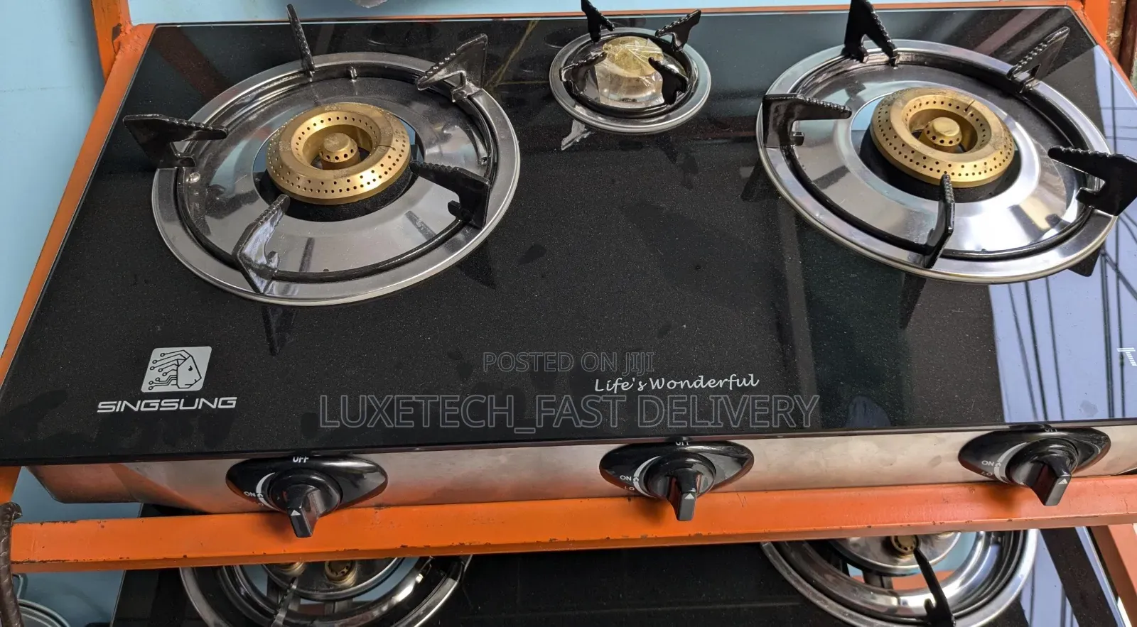 Singsung Gas Stove 3 Burners /Jiko LA Gas