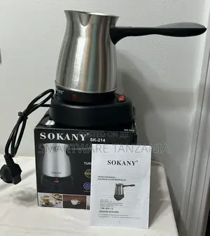 Sokany Turkish Coffee Maker Stainless Steel 5 Cups - 600 W