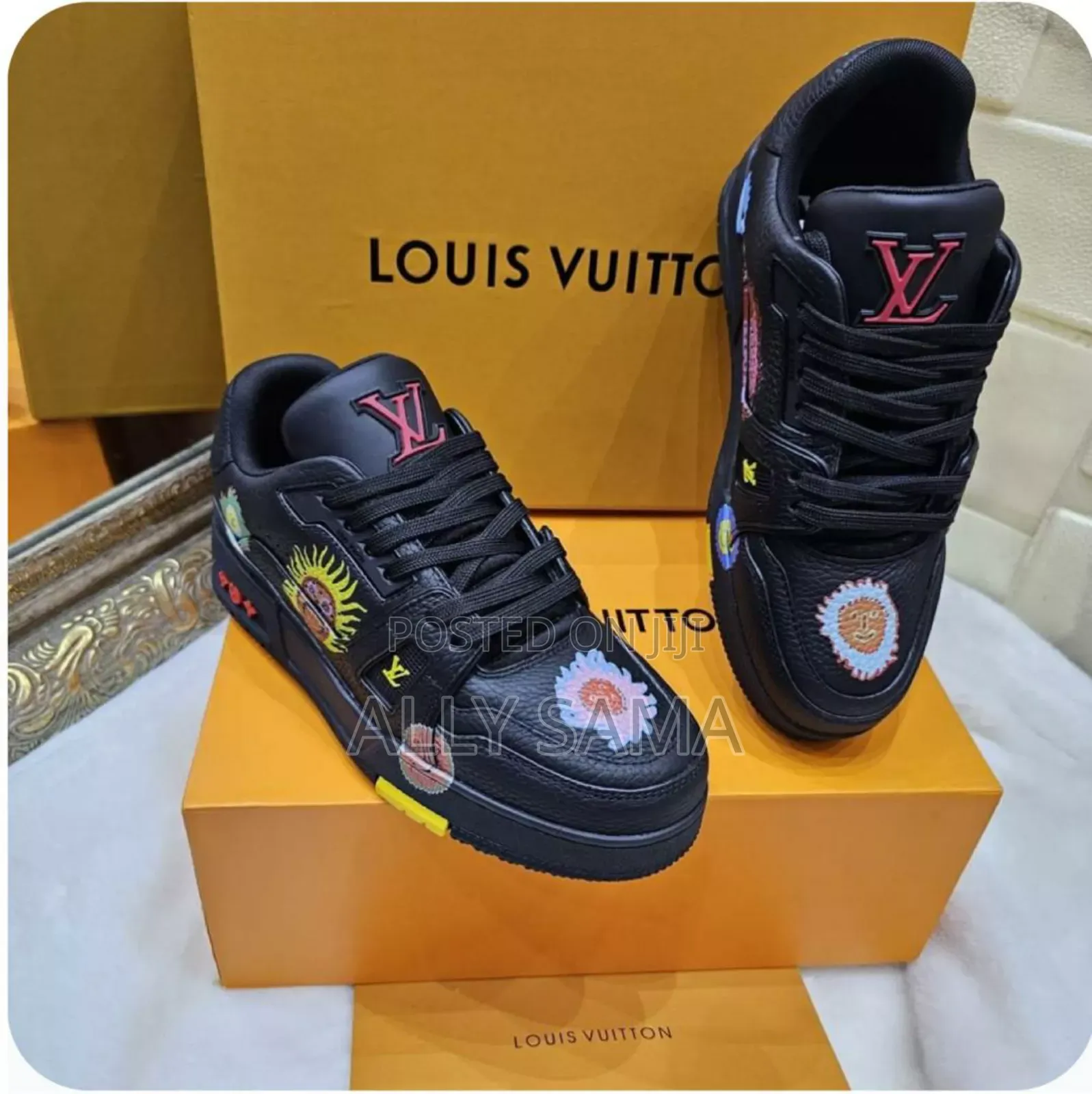 Mens Sneakers Louis Vuitton Material Leather Original
