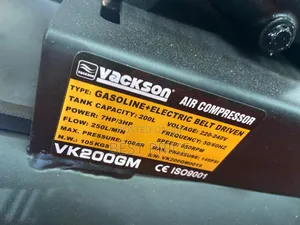 Vackson Electrical and Gasoline Air Compressor 200L