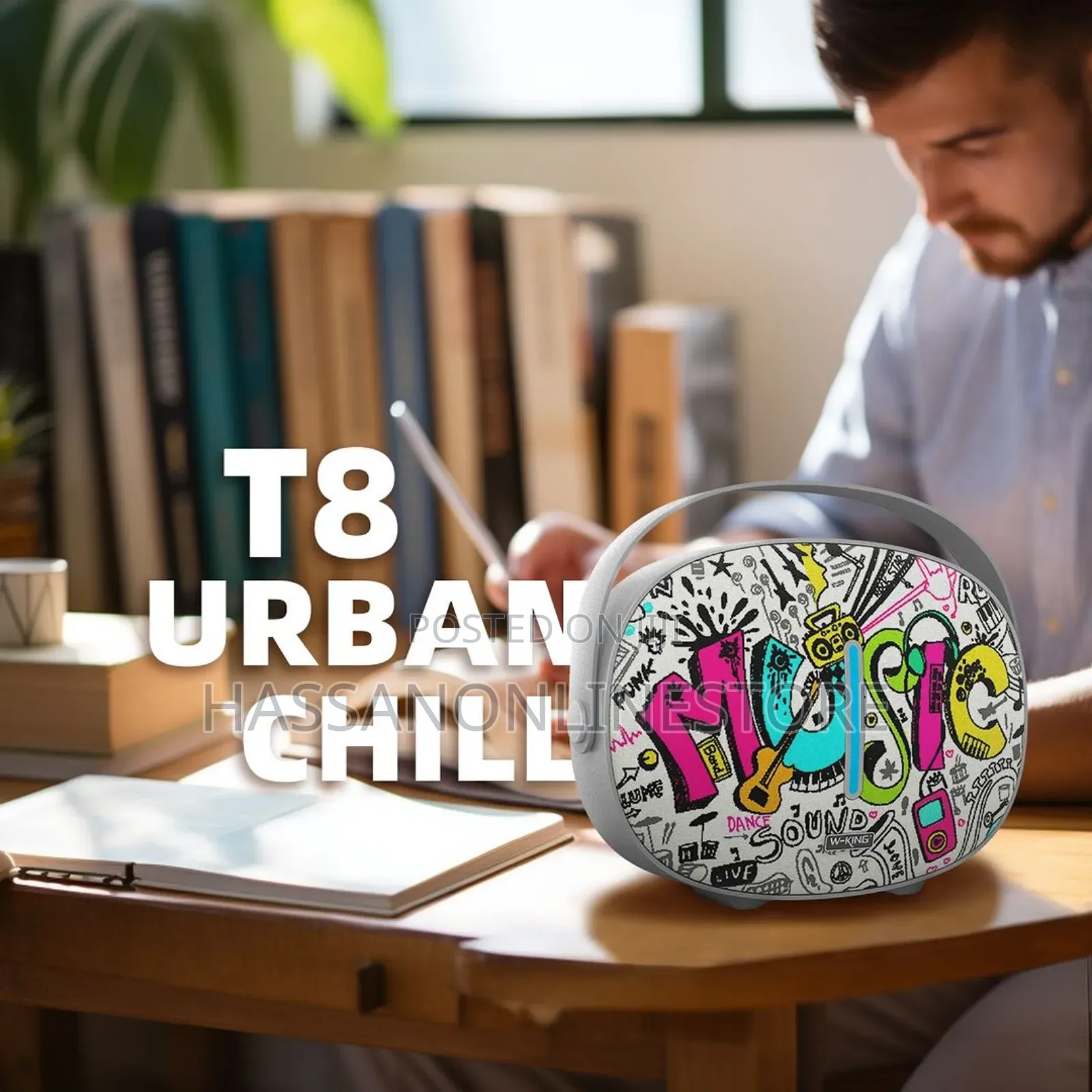 W-King T8 Bluetooth Speaker 30W - Music