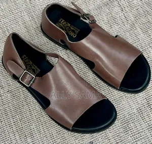 Mens Mocca Sandals Original Material Leather