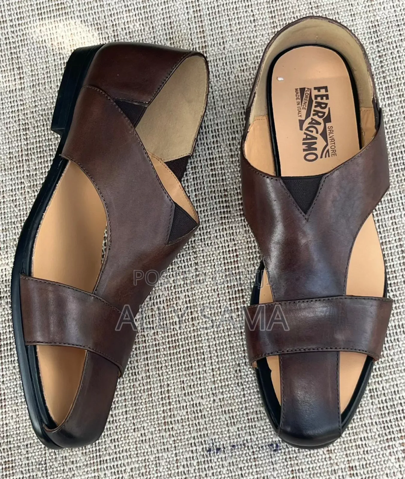 Mens Mocca Sandals Material Leather Original