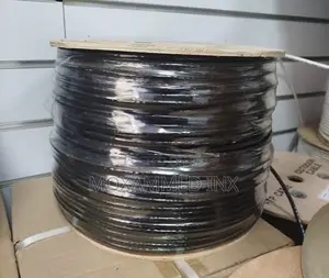 Easynet Cat6 Pure Copper Outdoor Cable 300M Black 1000ft L