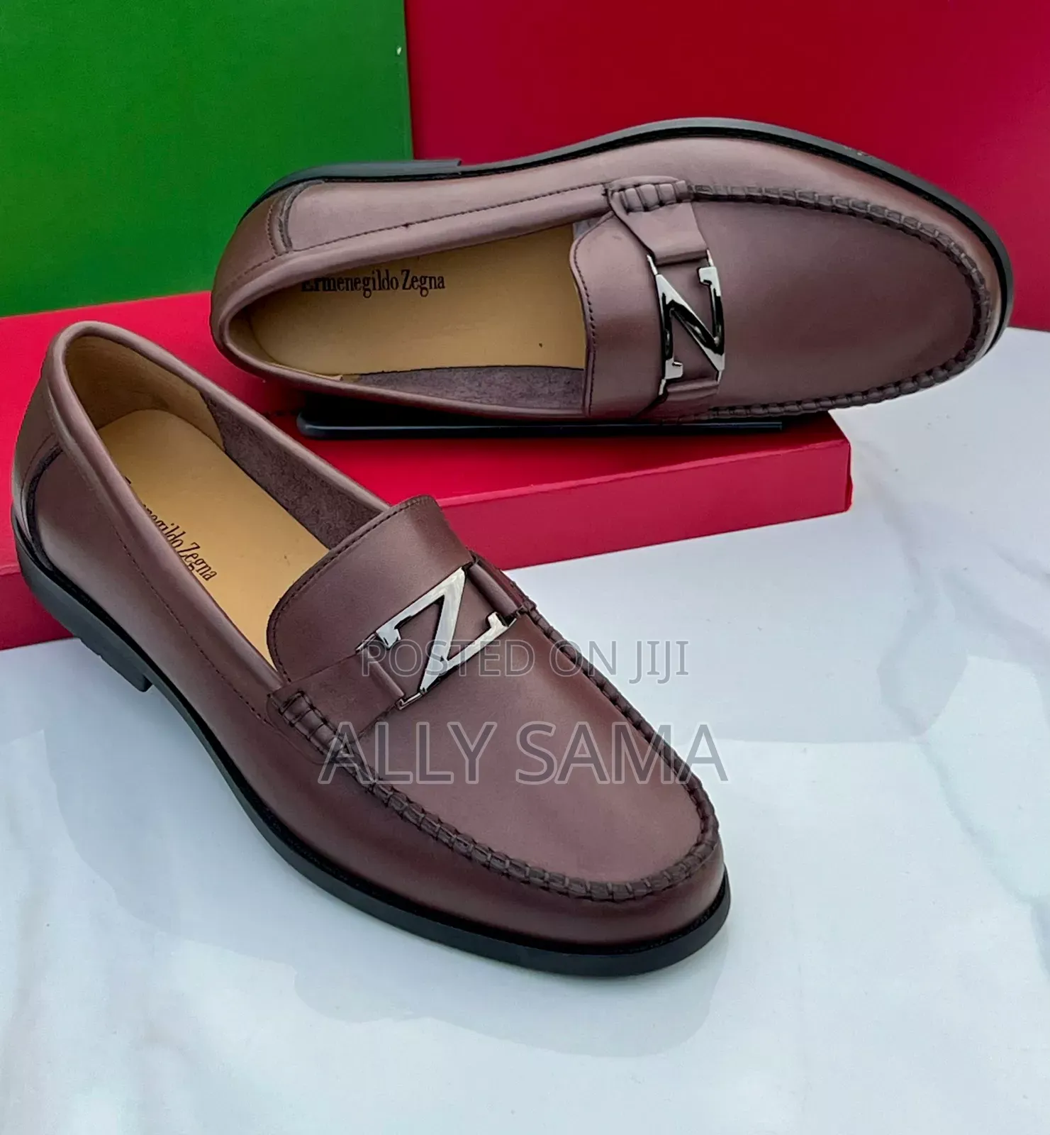 Mens Boots Loafers Brown Material Leather Original