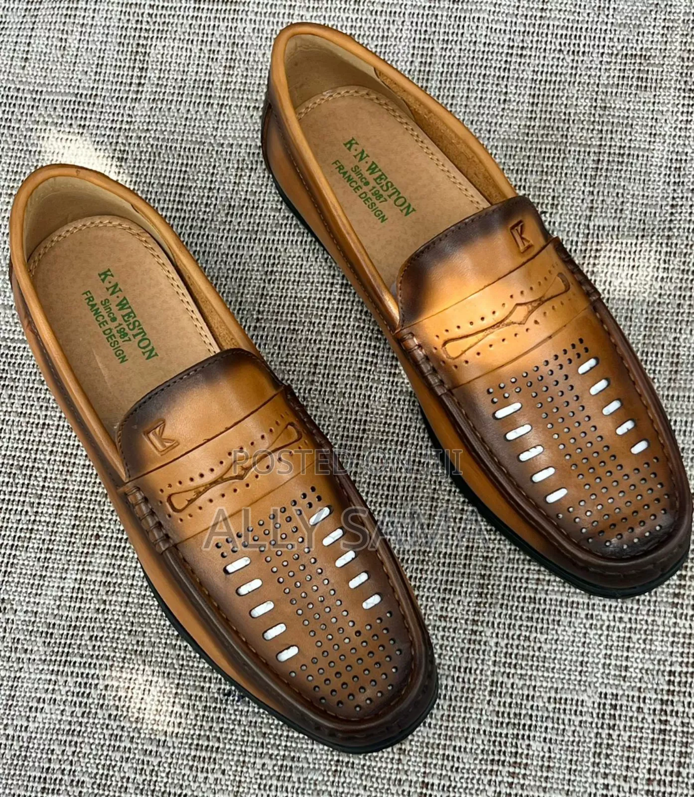 Mens Boots Loafers Brown Material Leather Original