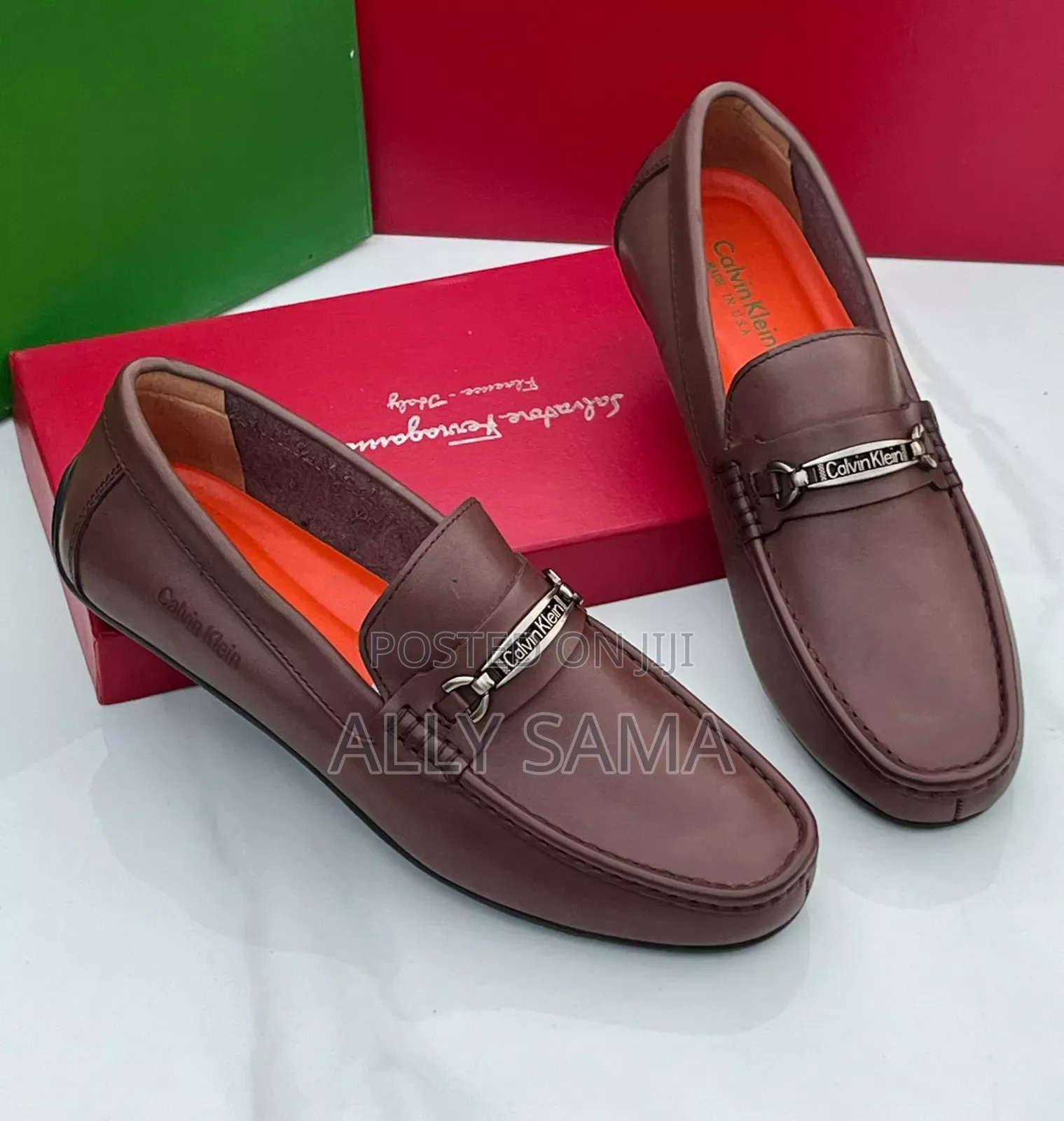 Mens Boots Loafers Brown Material Leather Original