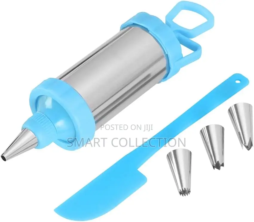 Icing Piping Nozzle Syringe Gun Scraper Set