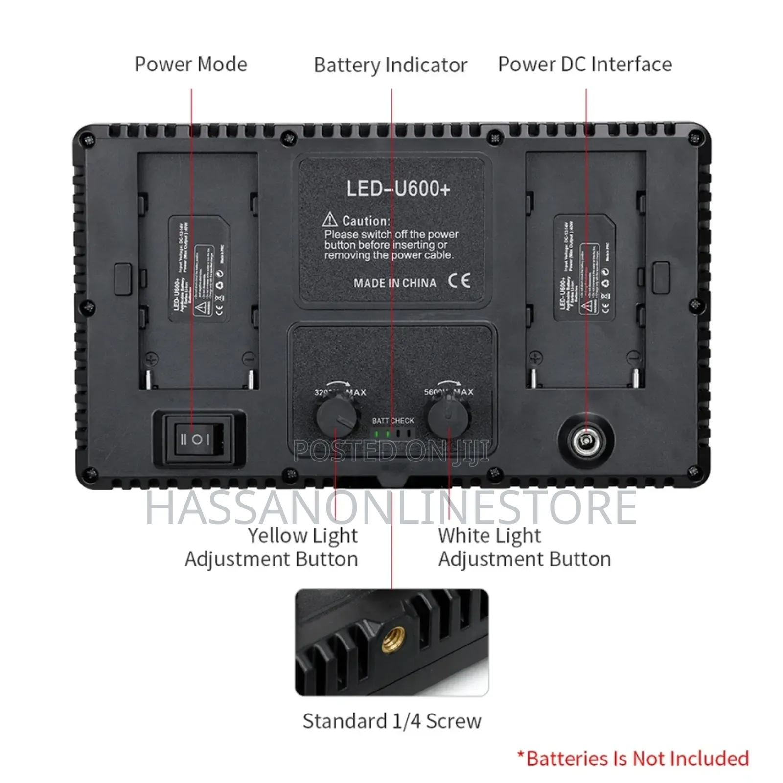 40W Led Video Light Panel - EU Plug